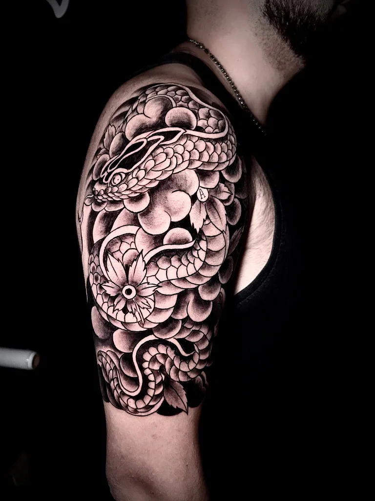 Tatuaj realizat de Adelina — detaliu din portofoliul Badass Tattoo Constanța