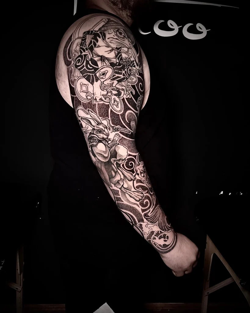 Tatuaj realizat de Adelina — detaliu din portofoliul Badass Tattoo Constanța
