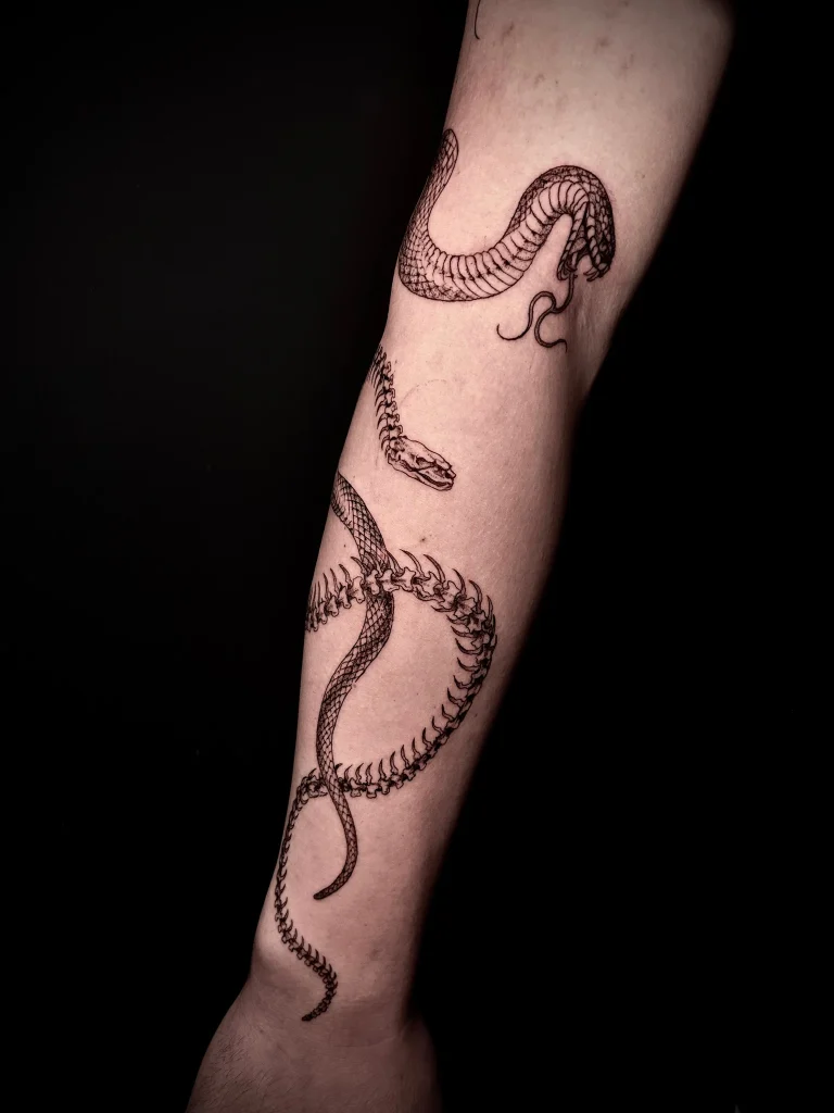 Tatuaj realizat de Adelina — detaliu din portofoliul Badass Tattoo Constanța