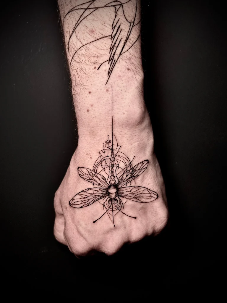 Tatuaj realizat de Adelina — detaliu din portofoliul Badass Tattoo Constanța