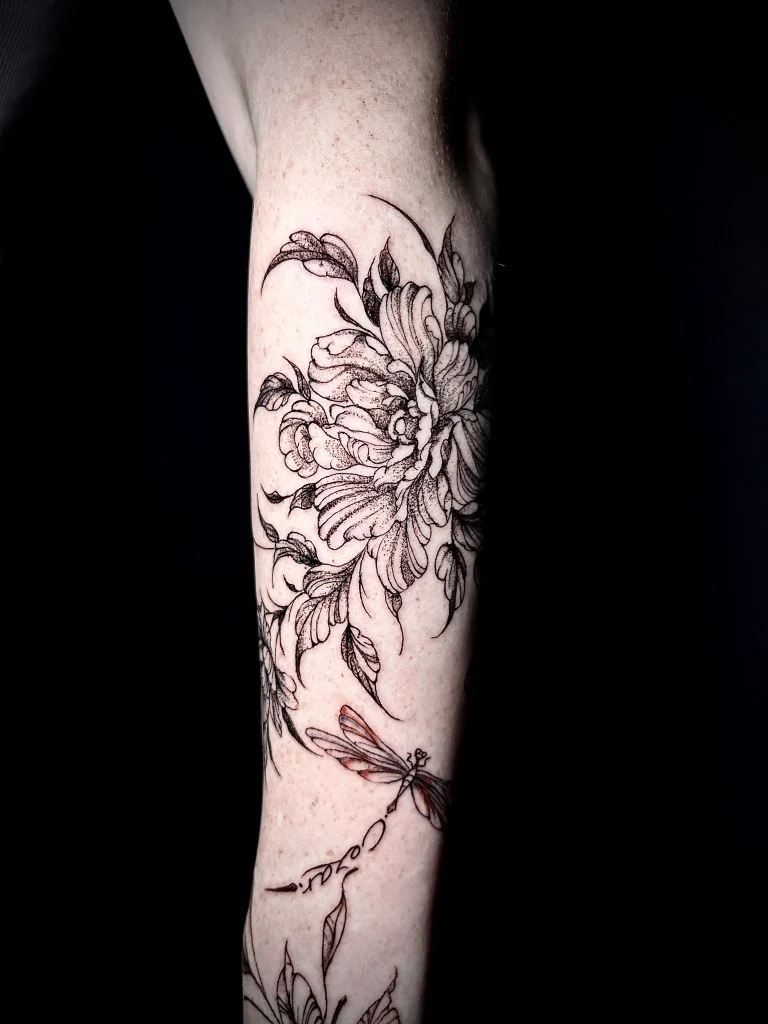 Tatuaj realizat de Adelina — detaliu din portofoliul Badass Tattoo Constanța